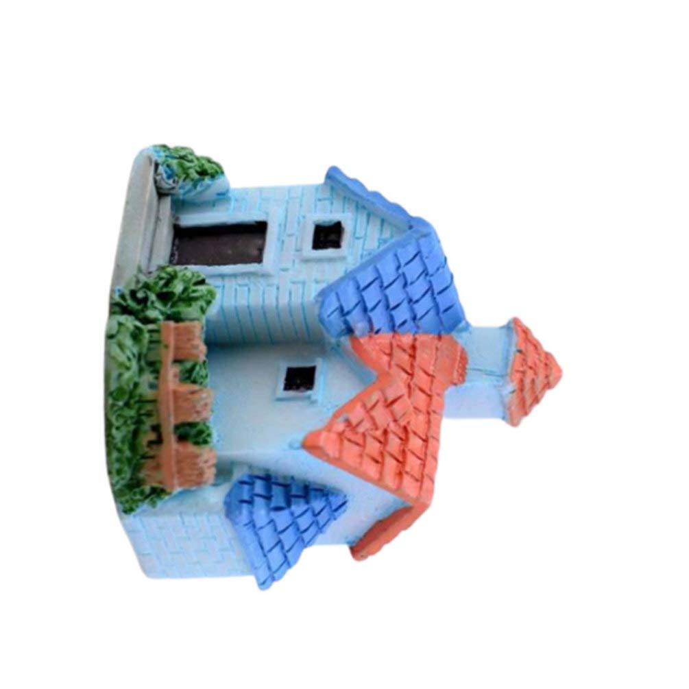 Miniature Landscape Decor - Mini House Floral Terrarium Accessories, Micro Landscape Model Figurines for Home, Office, Car & Succulent Plant Displays | Perfect for DIY Crafts, Fairy Gardens, and Tabletop Displays