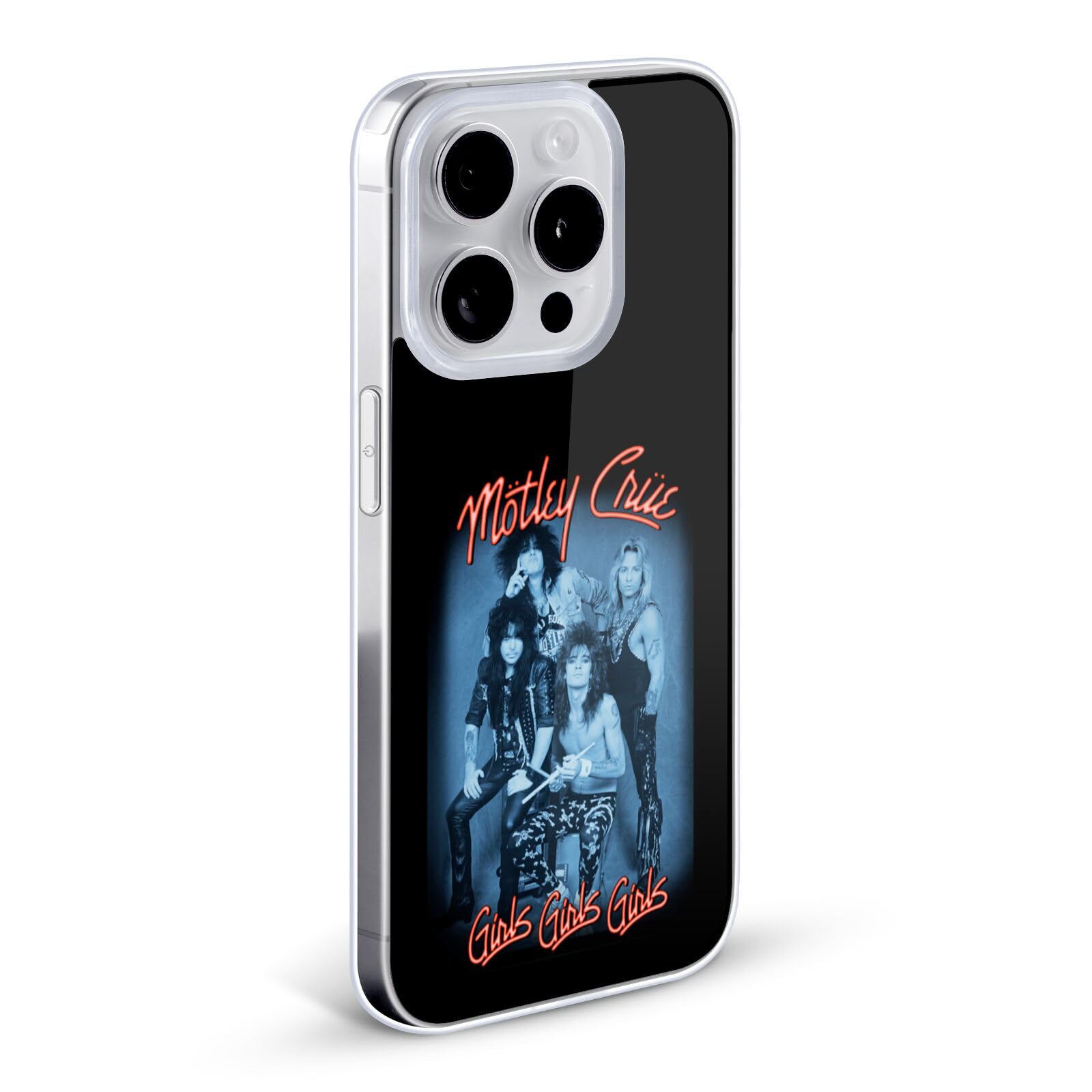 Officially Licensed Motley Crue Girls Neon Key Art Soft Gel Phone Case for Apple iPhone 7 Plus/8 Plus - Durable Protection & Stylish Design for Concerts, Parties & Everyday Use