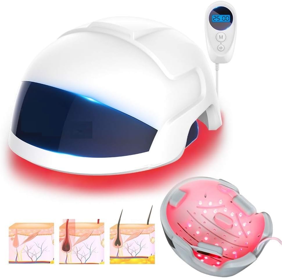DROZIP Laser Hair Growth Device for Thinning Hair - Hair Hydration & Hair Loss Treatment for Men & Women - Stimulate Hair Regrowth at Home | Perfect for Daily Scalp Care & Thicker Hair Maintenance