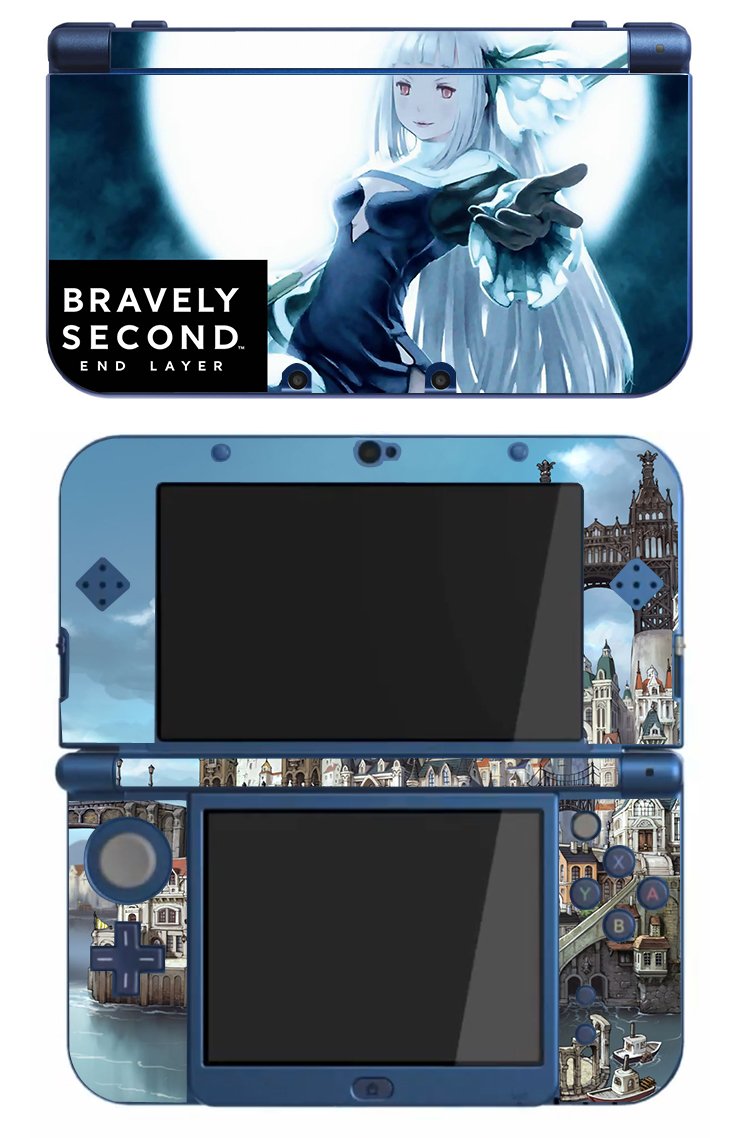 Bravely Second: End Layer Protective Skin Cover for New Nintendo 3DS XL Console - Durable Scratch-Resistant Decal for Gaming Protection & Personalization