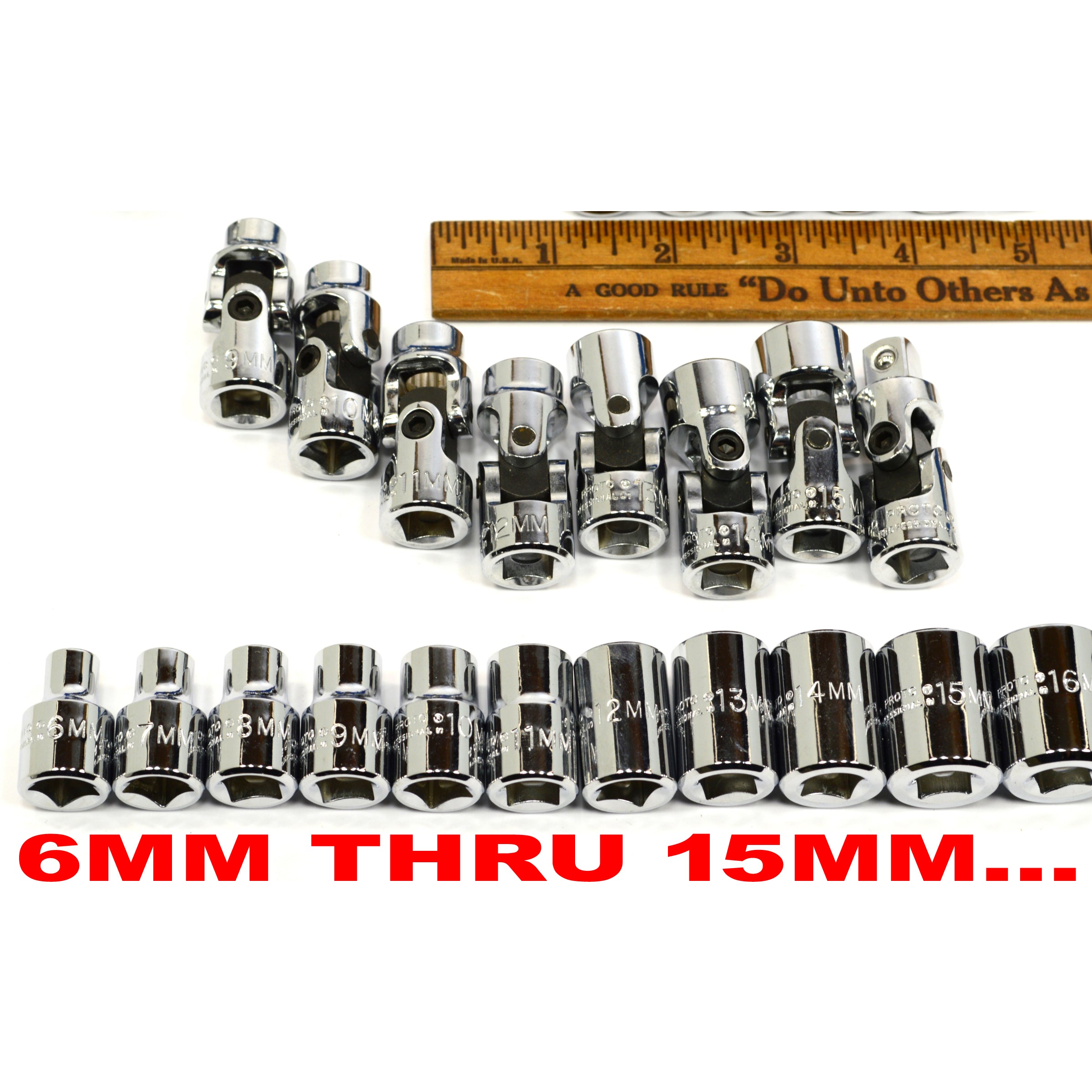 New STANLEY PROTO 56-Piece Socket Set #J52226 (Missing 1 Piece) - 3/8