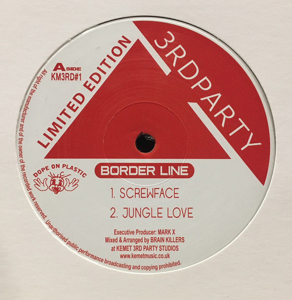 Brain Killers & Family Of Intelligence – Border Line 3rd Party Vinyl Record | Kemet KM3RD#1 Limited Edition | Perfect for DJs, Collectors & Music Enthusiasts
