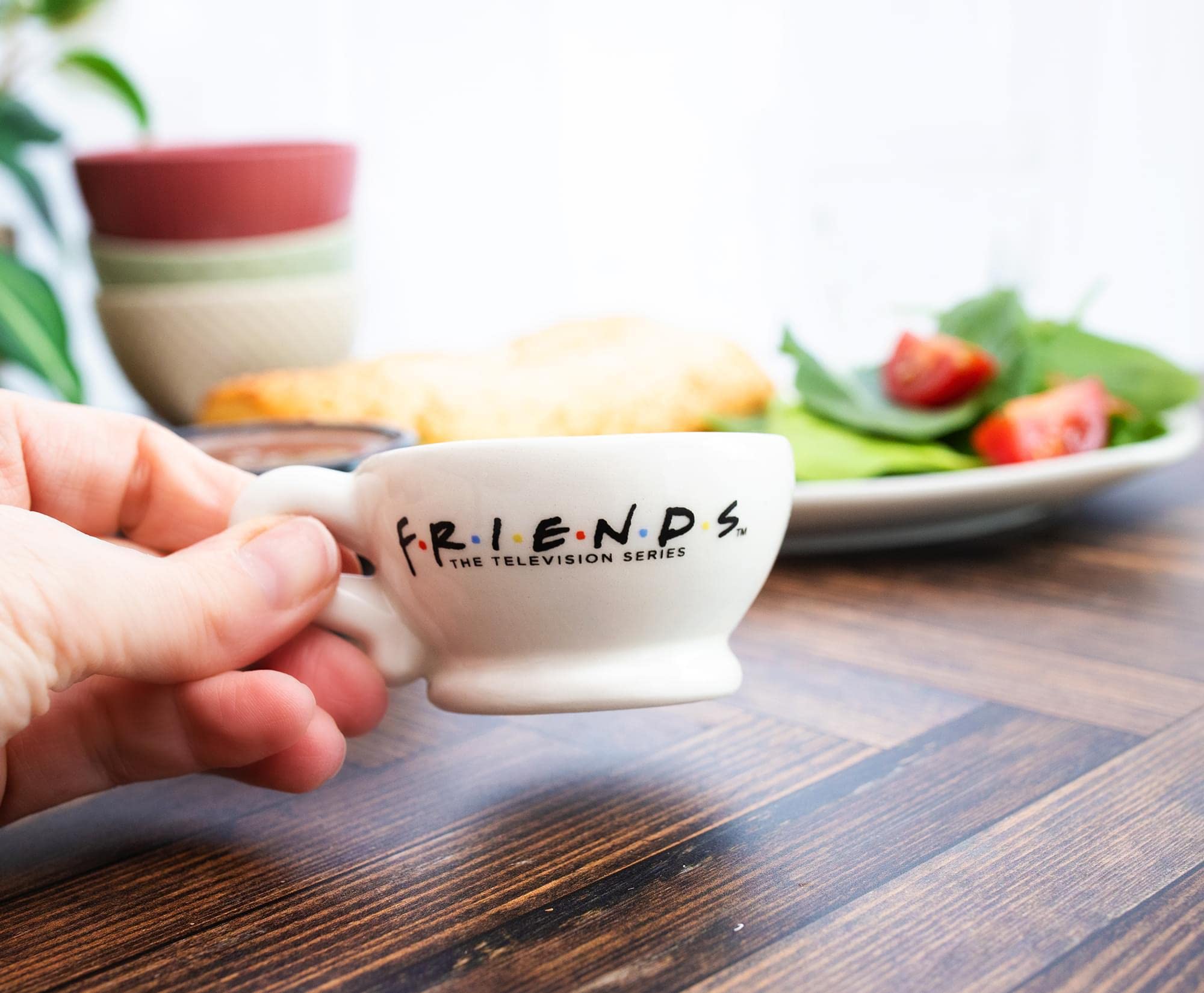 Friends Central Perk Ceramic Salt and Pepper Shaker Set - Silver Buffalo Official Merchandise - Perfect for Coffee Lovers and TV Show Fans - Great for Kitchen, Dining Table, and Themed Parties