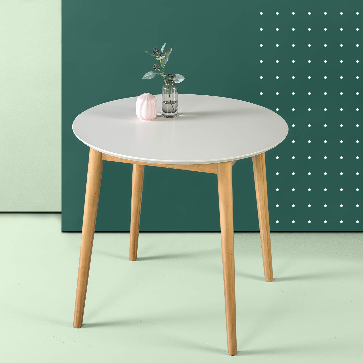 ZINUS Lloyd 32 Inch Solid Wood Dining Table - Modern Kitchen Table for Small Spaces | Easy Assembly | Perfect for Breakfast Nook, Apartment Dining & Kitchen Island Use