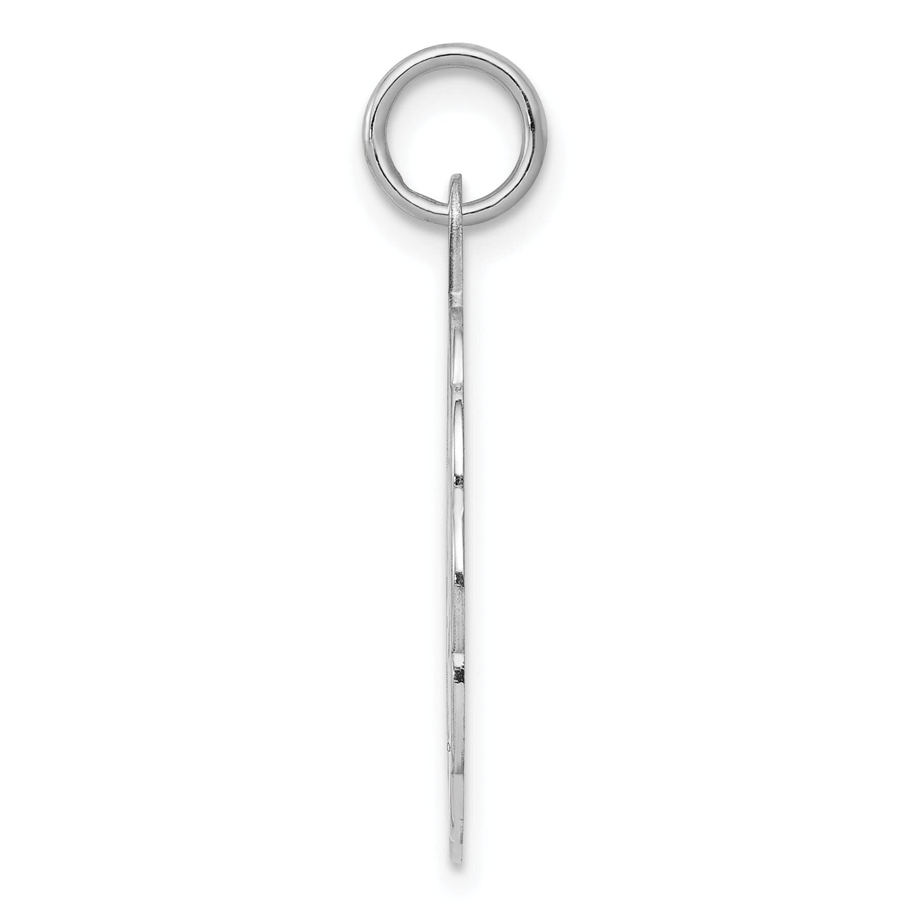 FindingKing Sterling Silver Graduation Day Disc Charm & 18