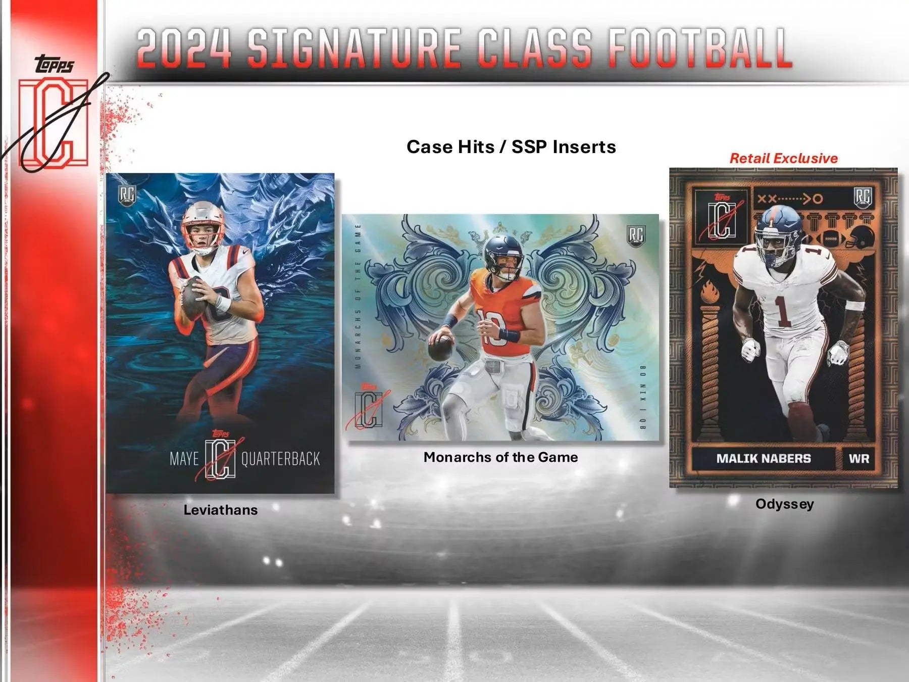 2024 Topps Signature Class Football Hobby Box - Authentic NFL Player Autographs & Collectible Trading Cards for Sports Fans & Memorabilia Collectors - Perfect for Gifts, Investments, and Fantasy Football Enthusiasts