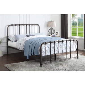 Bethany Collection Full Platform Bed Frame - Queen Size, Modern Minimalist Design, Sturdy Wooden Slats, Easy Assembly - Perfect for Bedroom, Guest Room, or Small Space