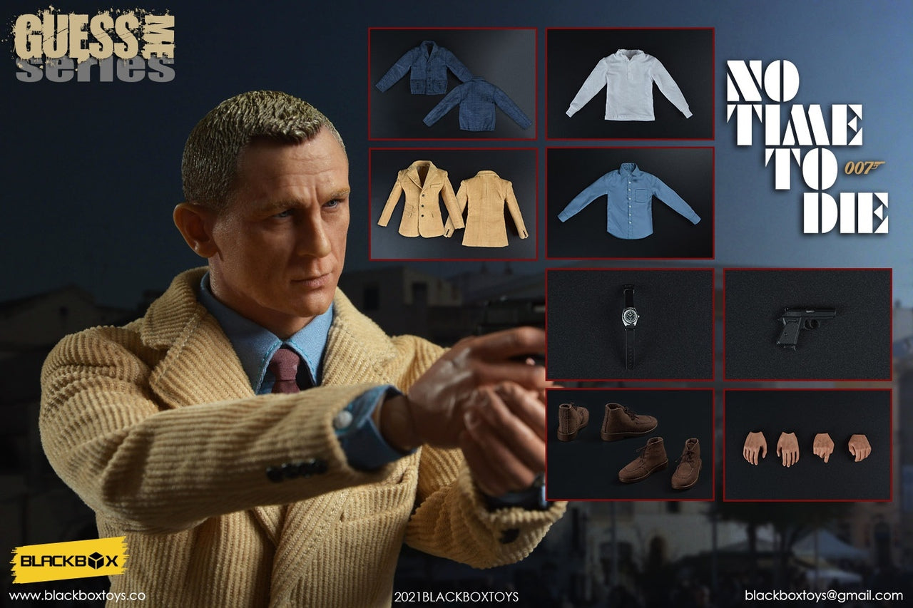 Blackbox Toys 1/6 Scale BBT 9025 No Time to Die James Bond Action Figure - Collectible Movie Character Model for Display & Cosplay
