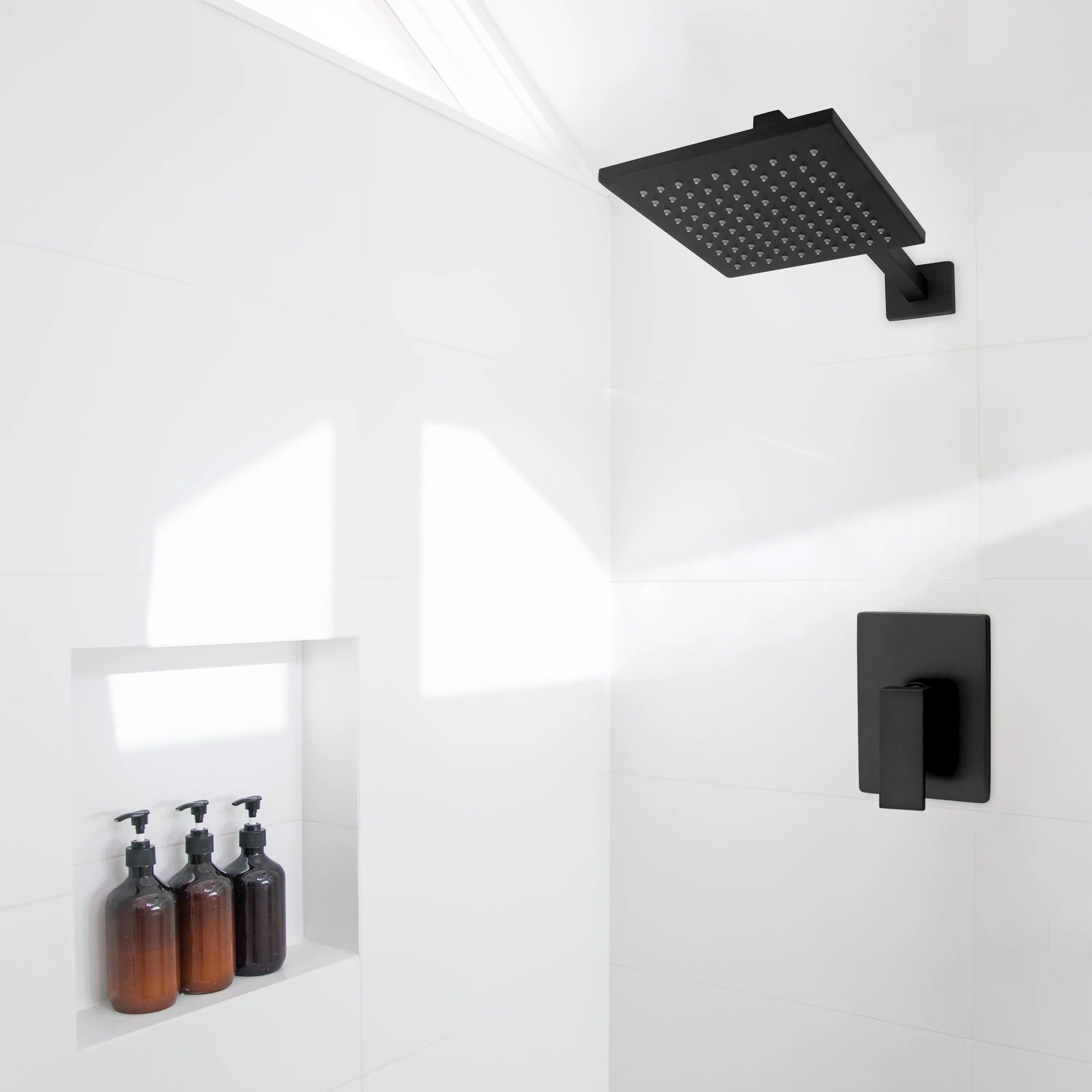 ZLINE Bliss Shower Faucet - Matte Black Modern Bathroom Fixture with High Pressure Handheld Shower Head - Perfect for Master Bathroom Renovation and Spa-Like Shower Experience (BLS SHF PG)