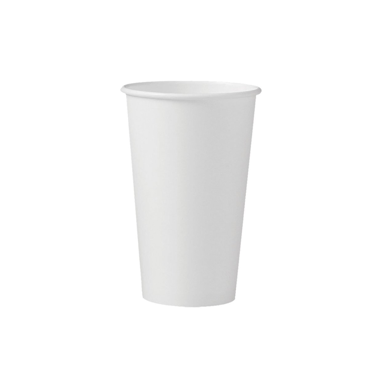Solo Cup 316W-2050 16 oz White Hot Paper Cups with Poly Lining - Case of 1000 | Perfect for Coffee, Tea, and Hot Beverages at Cafes, Offices, and Events