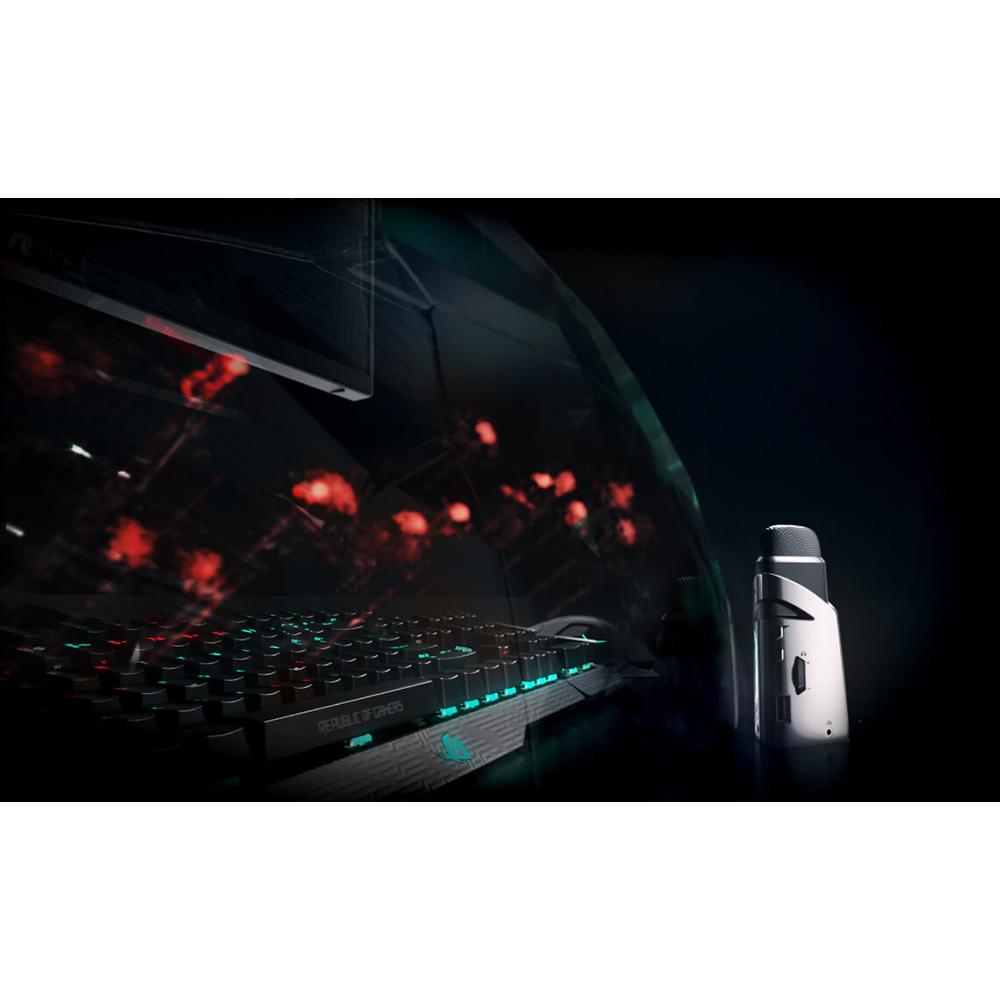 ASUS VGA NVIDIA Condenser Microphone with Cardioid/Stereo Pattern & AURA Sync RGB Lighting - Perfect for Streaming, Gaming, Podcasting & Voice Recording