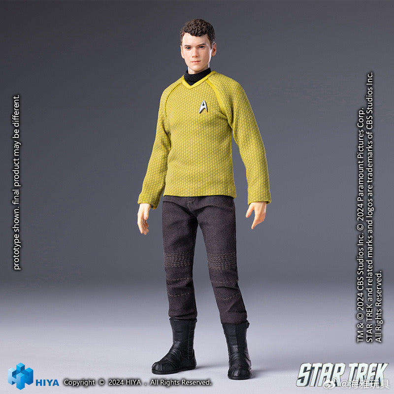 HIYA 16CM 1/12 Scale Star Trek 2009 Chekov Action Figure - Highly Detailed Collectible Toy for Display & Role Play | Perfect for Fans, Model Enthusiasts & Sci-Fi Decor