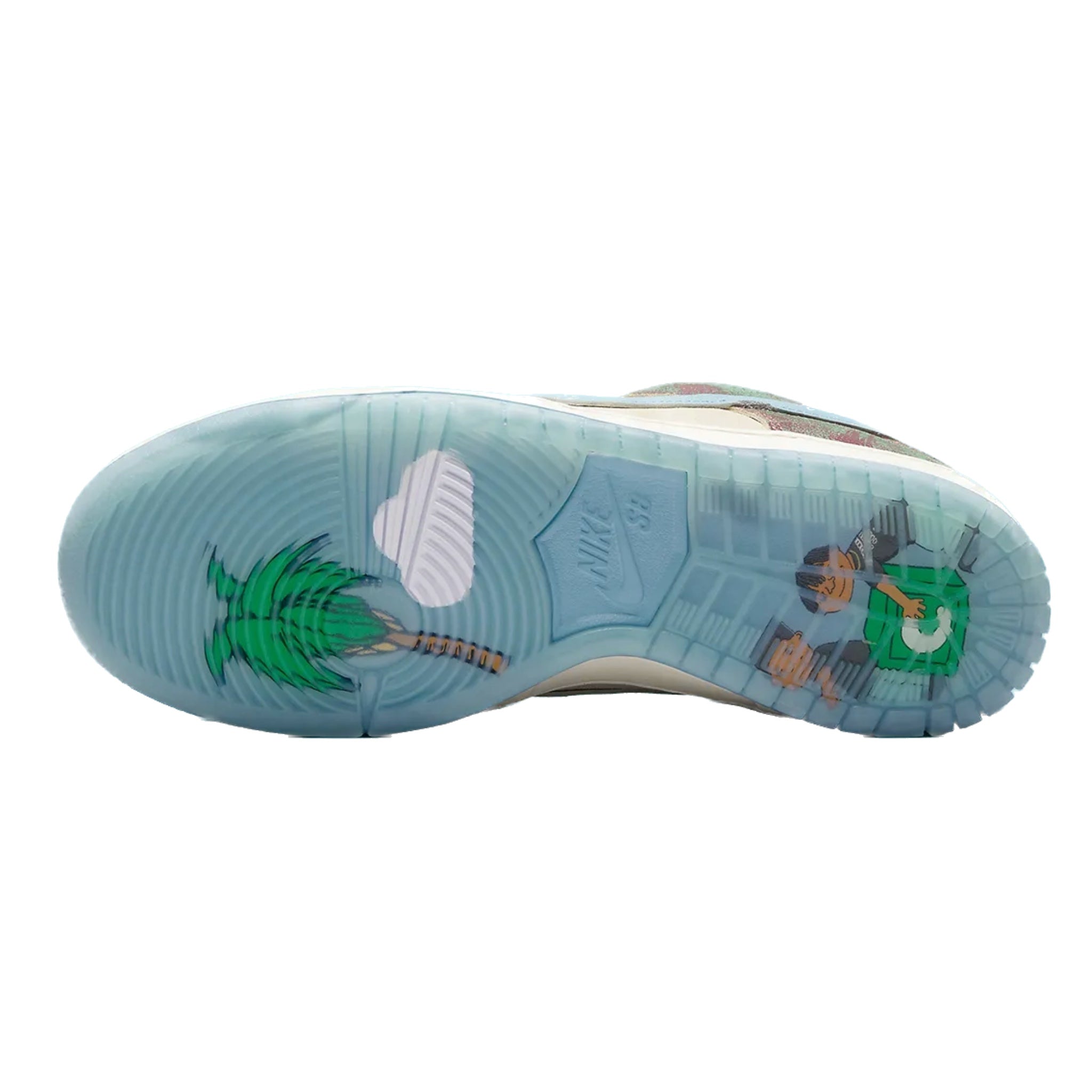 Nike SB Dunk Low Crenshaw Skate Club Sneakers - Sail Light Blue Cedar - Men's Skateboarding Shoes for Street Style & Casual Wear