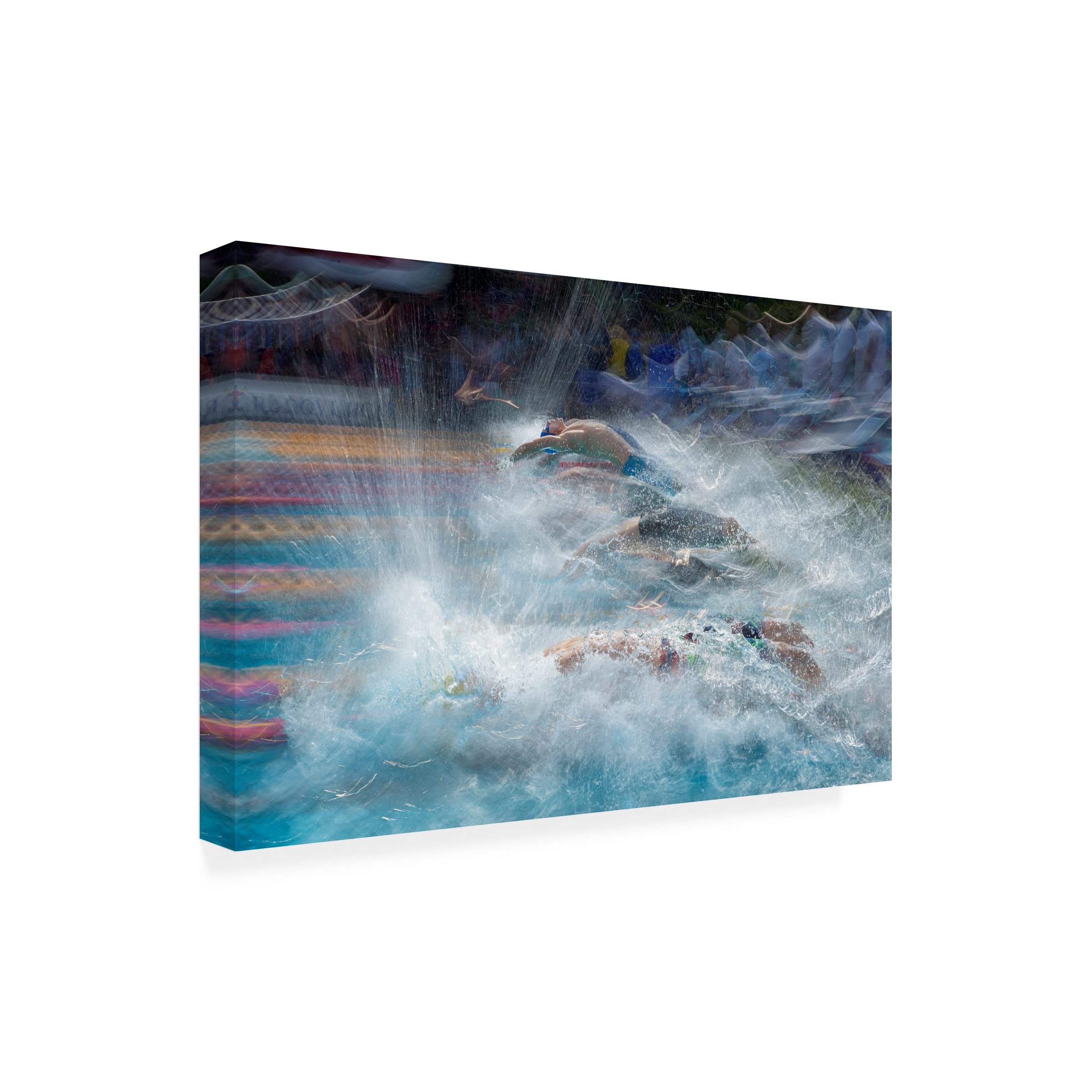 Trademark Fine Art 'Start' Canvas Wall Art by Milan Malovrh - Modern Abstract Painting for Living Room, Bedroom & Office Decor