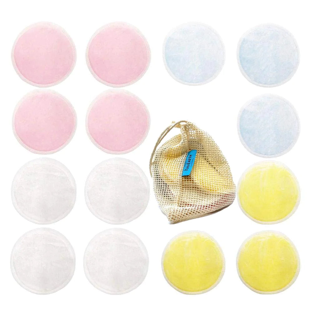 Eco-Friendly Bamboo Reusable Makeup Remover Pads - Soft & Gentle for All Skin Types | Perfect for Travel, Daily Skincare & Sustainable Beauty Routine | Holiday Special Offer