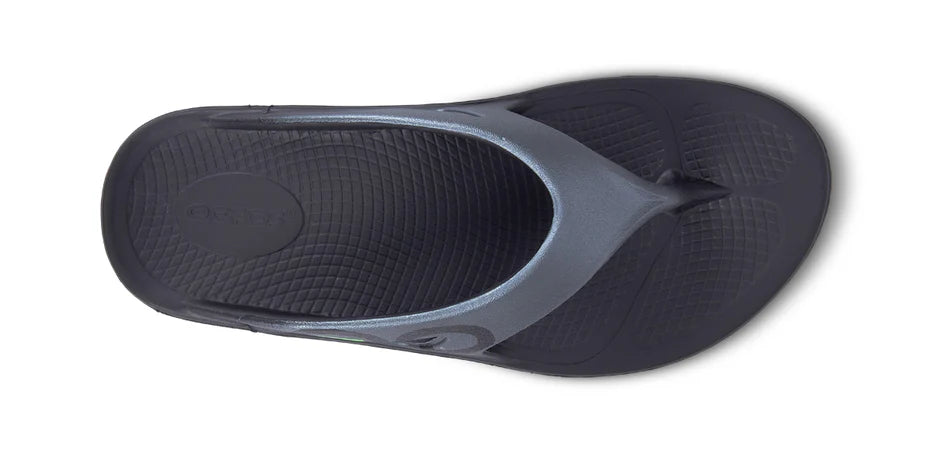 Oofos Women's Original Sport Thong Sandals - Graphite - Comfortable Recovery Footwear for Post-Workout, Travel & Everyday Wear