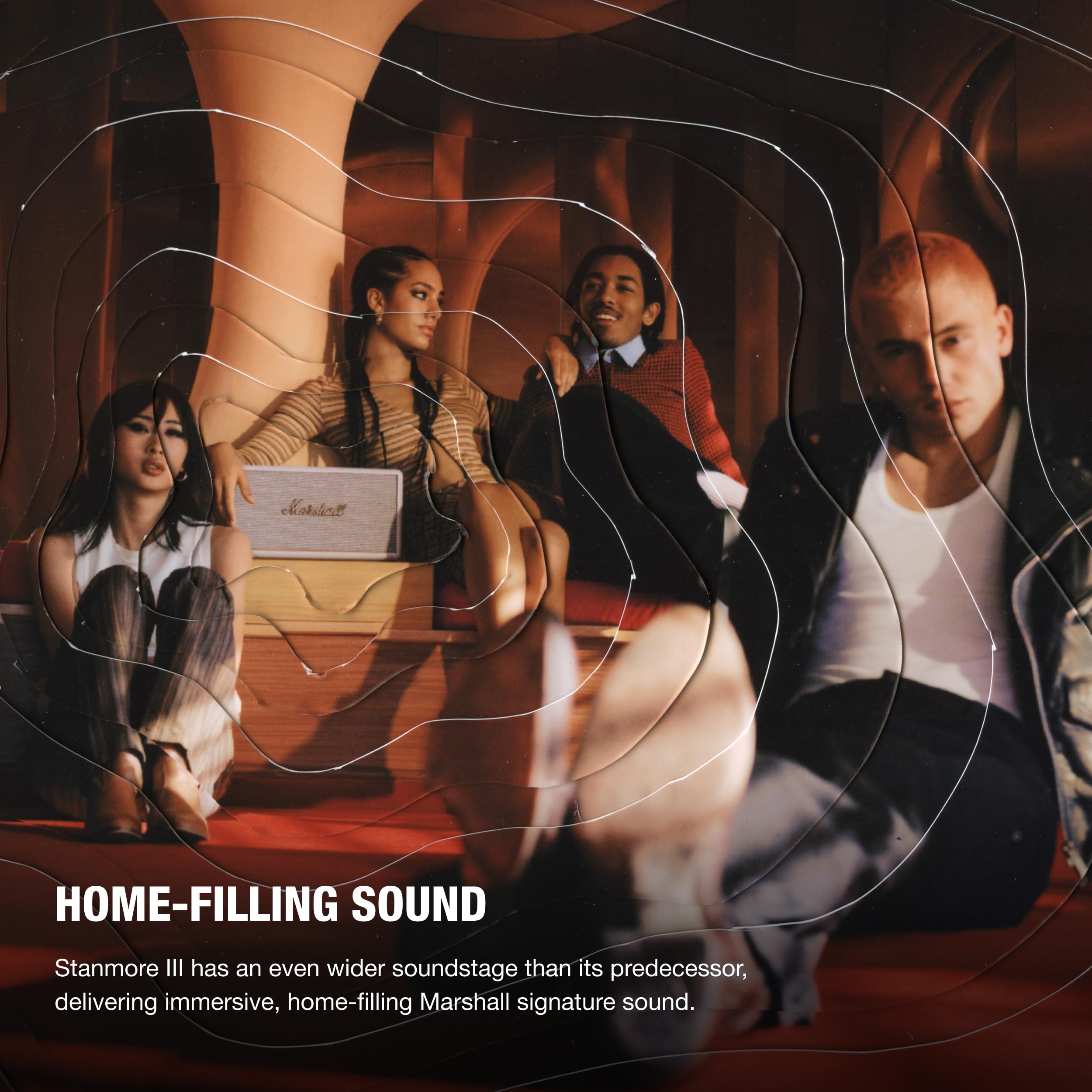 Marshall Stanmore III Wireless Bluetooth Speaker - Premium Sound for Home, Office & Outdoor Parties