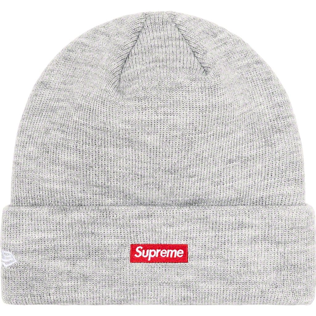 Supreme New Era S Logo Beanie - Grey Winter Hat for Men & Women - Perfect for Cold Weather, Outdoor Sports & Streetwear Fashion