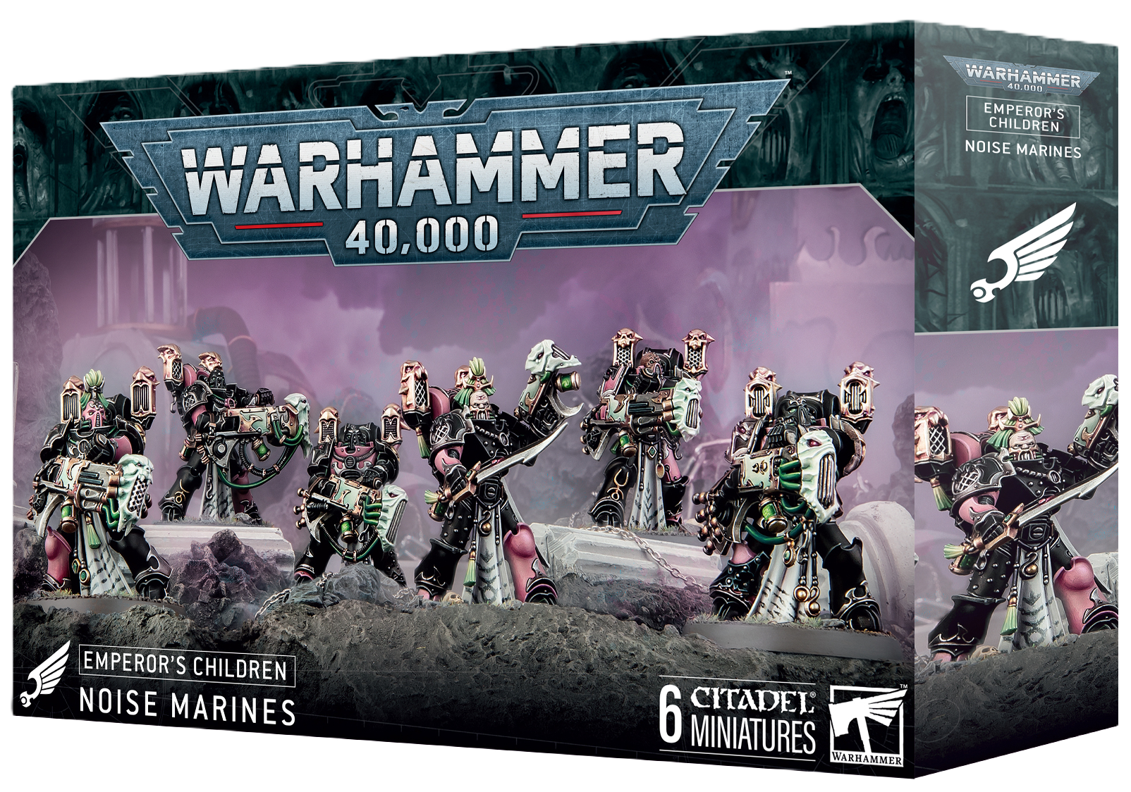 Emperor's Children Noise Marines - Warhammer 40K Chaos Space Marines Miniatures for Tabletop Gaming & Collecting - Perfect for Wargaming Battles & Display
