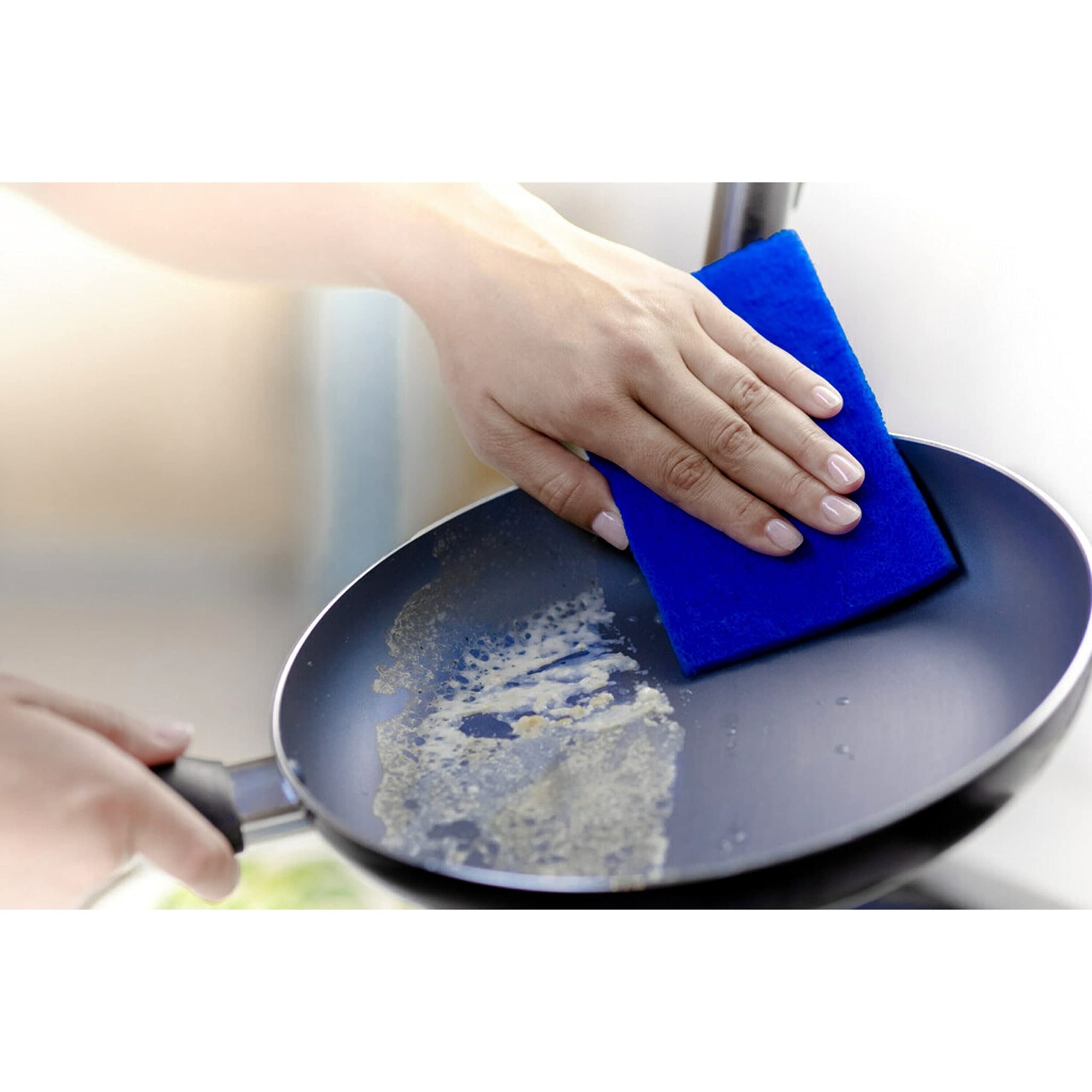 Scotch-Brite Zero Scratch Scrub Pads - 3 Pack for Dishes, Pans & Glass - Reusable & Durable for Kitchen & Bath Cleaning