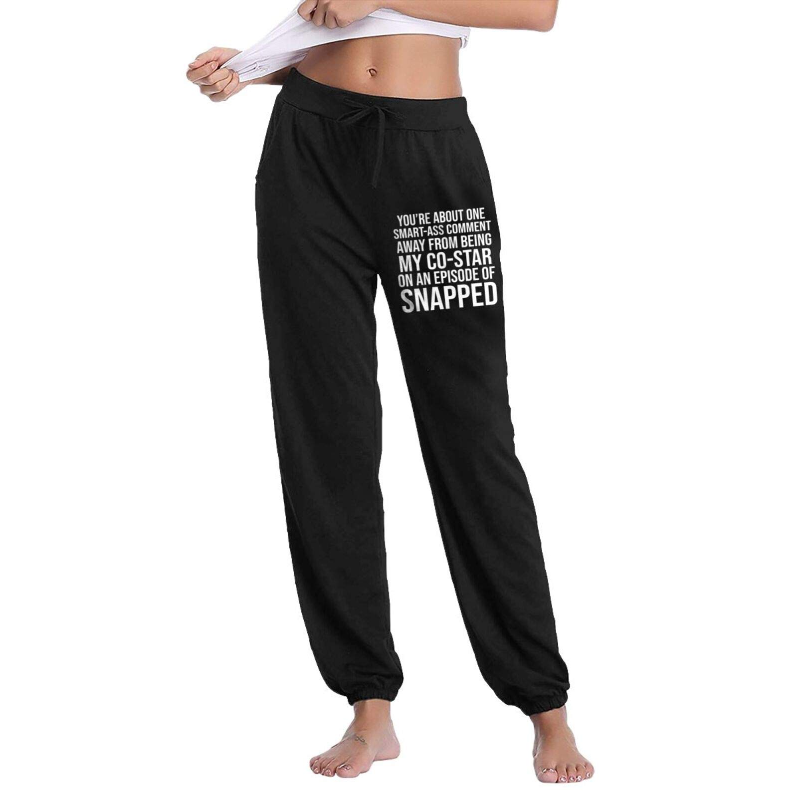 Funny Sarcastic Women's Sweatpants - Yoga Jogger Pants with Pockets for Workout & Lounge - Perfect for Gym, Yoga Class and Casual Wear