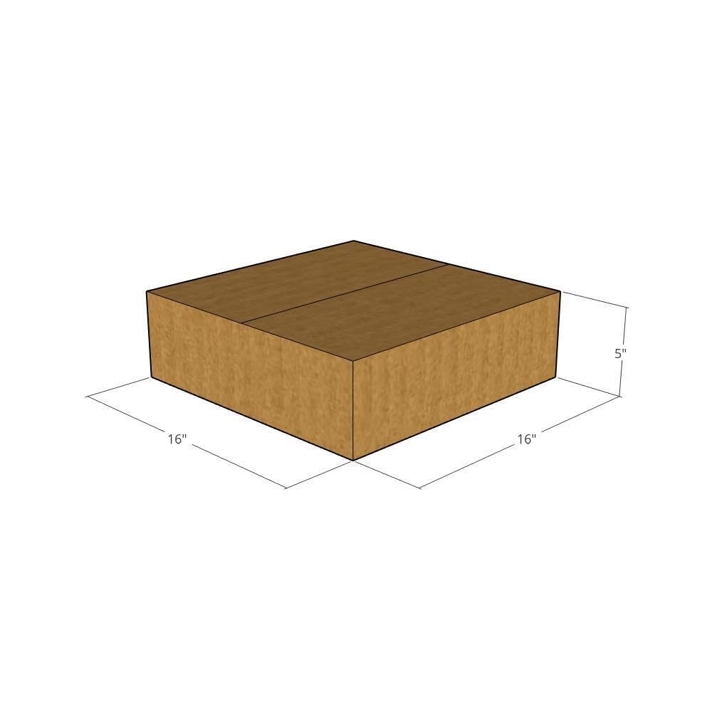 16x16x5 Inch Heavy Duty Corrugated Moving Boxes - 32 ECT Strength (25 Pack) | Shipping, Storage & Moving Boxes for Business, Office & Home Use | Perfect for Packing, Relocation & Ecommerce Shipping