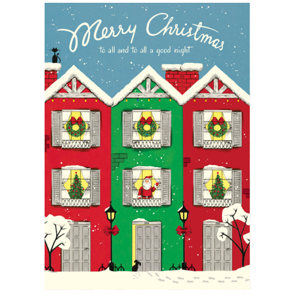 Christmas Lane Wrapping Paper - Festive Holiday Gift Wrap for Presents, Decorations & DIY Crafts - Perfect for Christmas, Hanukkah & Winter Celebrations
