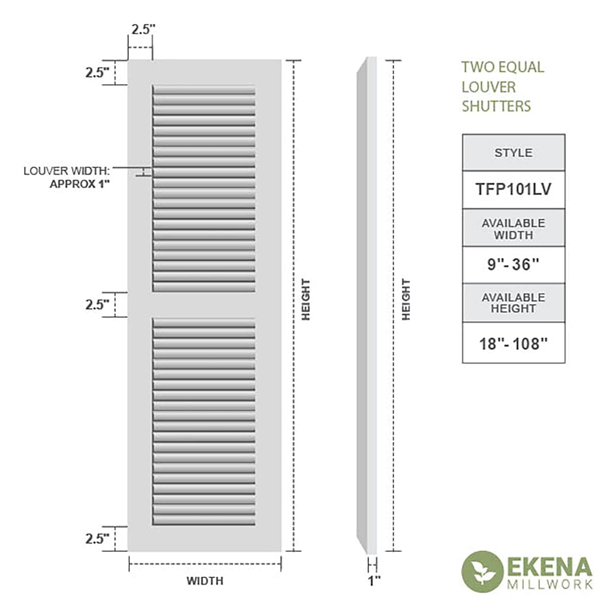 Ekena Millwork 12
