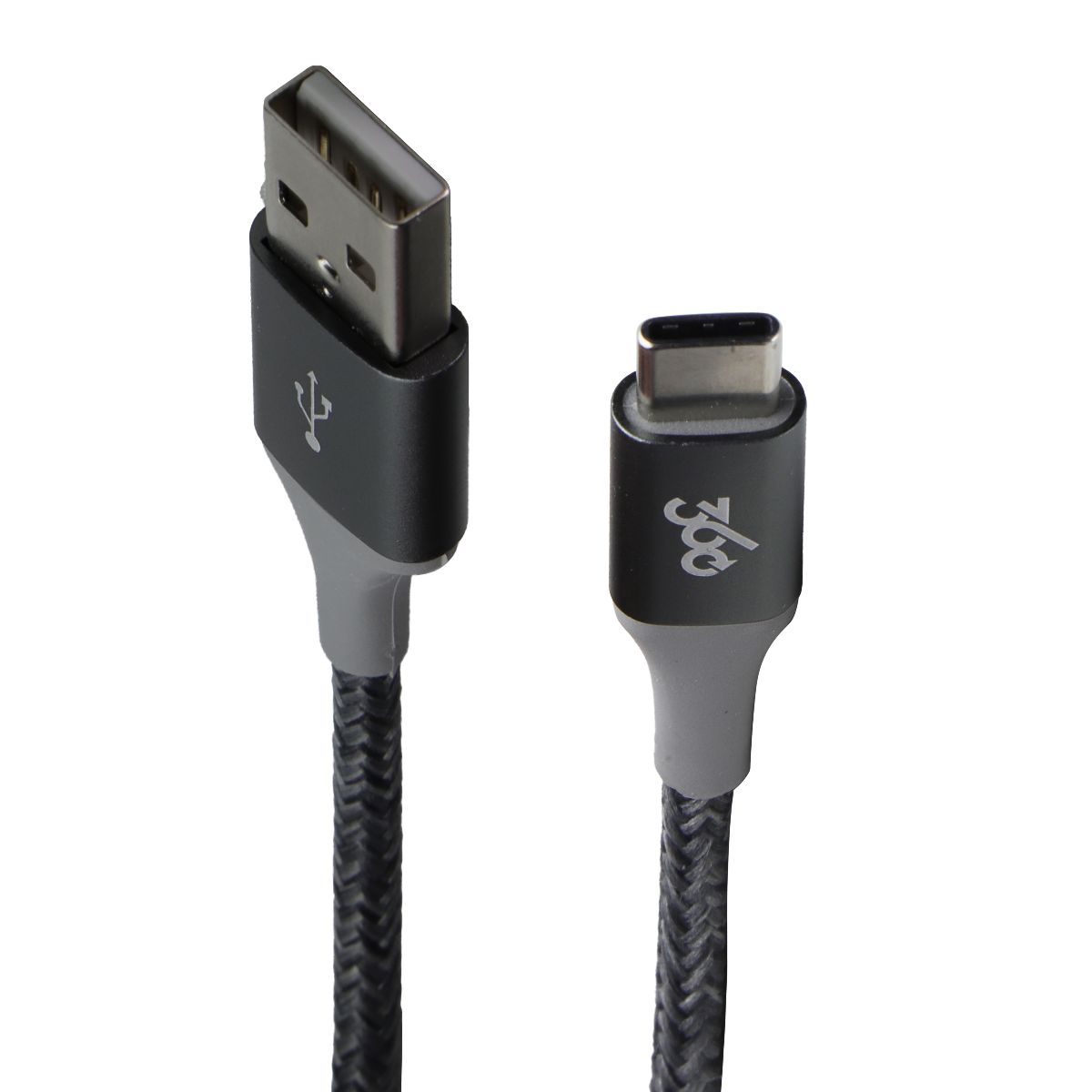 360 Electrical 8FT Braided USB C to USB Cable - Fast Charging & Data Sync, Durable Nylon Gray Cord for iPhone, Android, MacBook - Perfect for Home, Office & Travel Charging