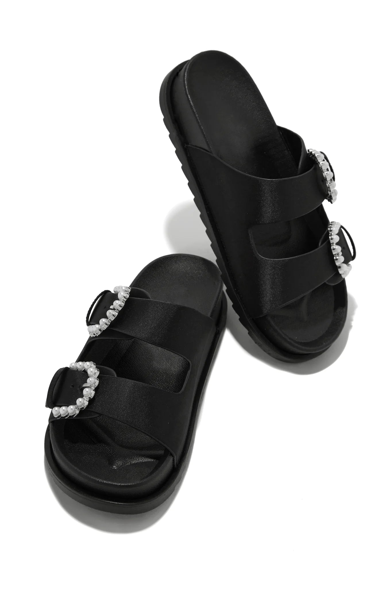 Faye Sandals for Women - Comfortable Summer Slide Sandals with Cushioned Footbed | Perfect for Beach, Pool, and Casual Outings