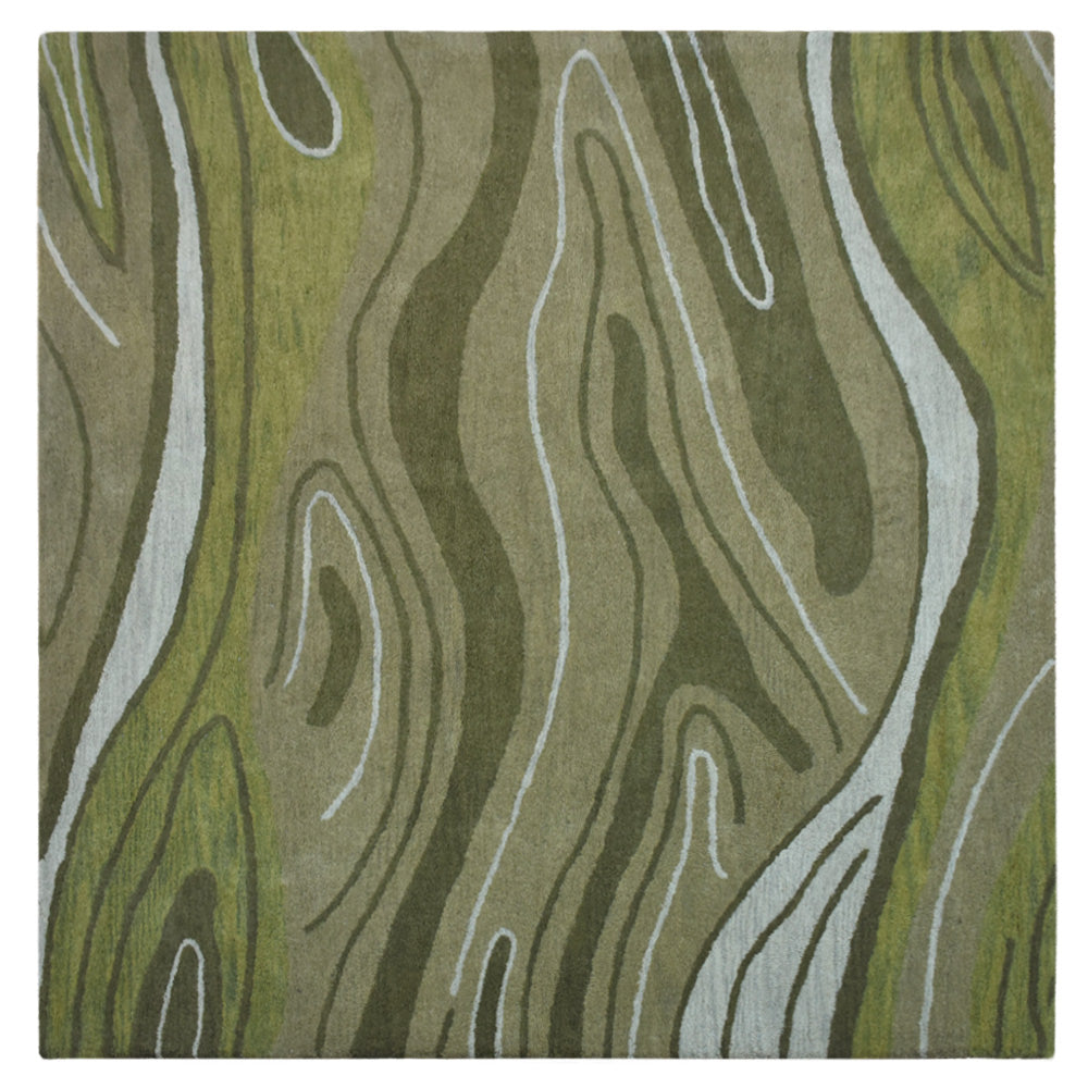Solstice Hand Tufted Rug - Soft Bohemian Area Rug for Living Room, Bedroom - Premium Wool Carpet for Home Decor