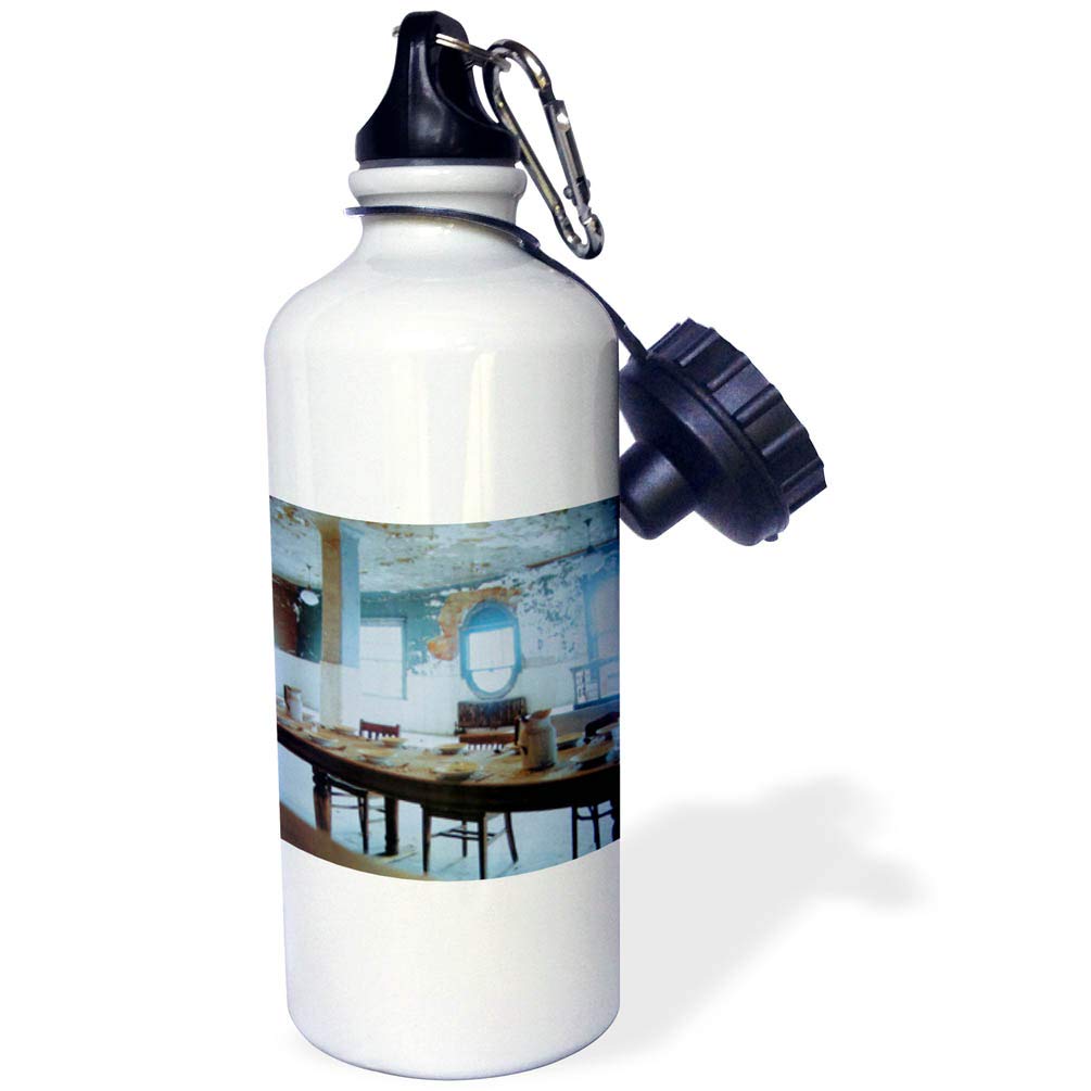 Vintage Ellis Island Sports Water Bottle - 21oz Insulated Stainless Steel Water Bottle with Lid, Leakproof & BPA-Free - Perfect for Gym, Hiking, Travel & Outdoor Activities