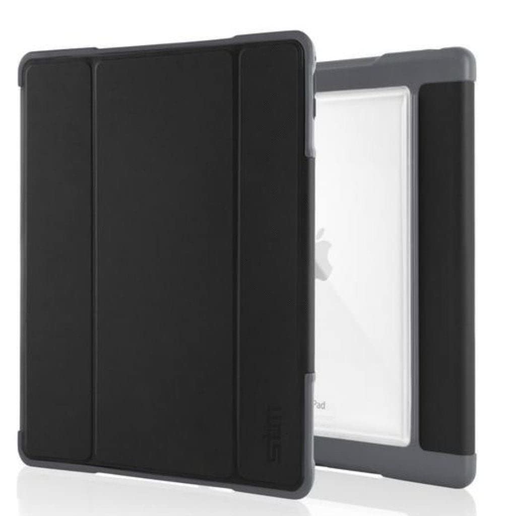 STM Dux Rugged Protective Case for Apple iPad Air 2 - Shockproof & Durable Black Cover (Model: stm-222-104J-01) | Perfect for Outdoor Adventures, Construction Sites & Travel Protection