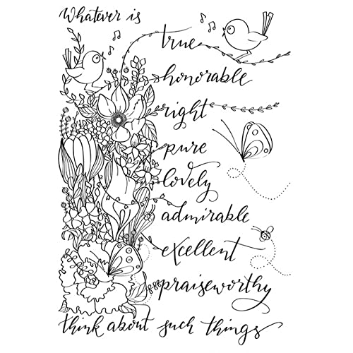 HAS Mountain Clear Silicone Stamps for DIY Scrapbooking, Photo Albums, Greeting Cards & Paper Crafts - Transparent Seals for Embossing, Card Making & Art Décor - Perfect for Wedding Invitations, Journaling & Handmade Gift Designs