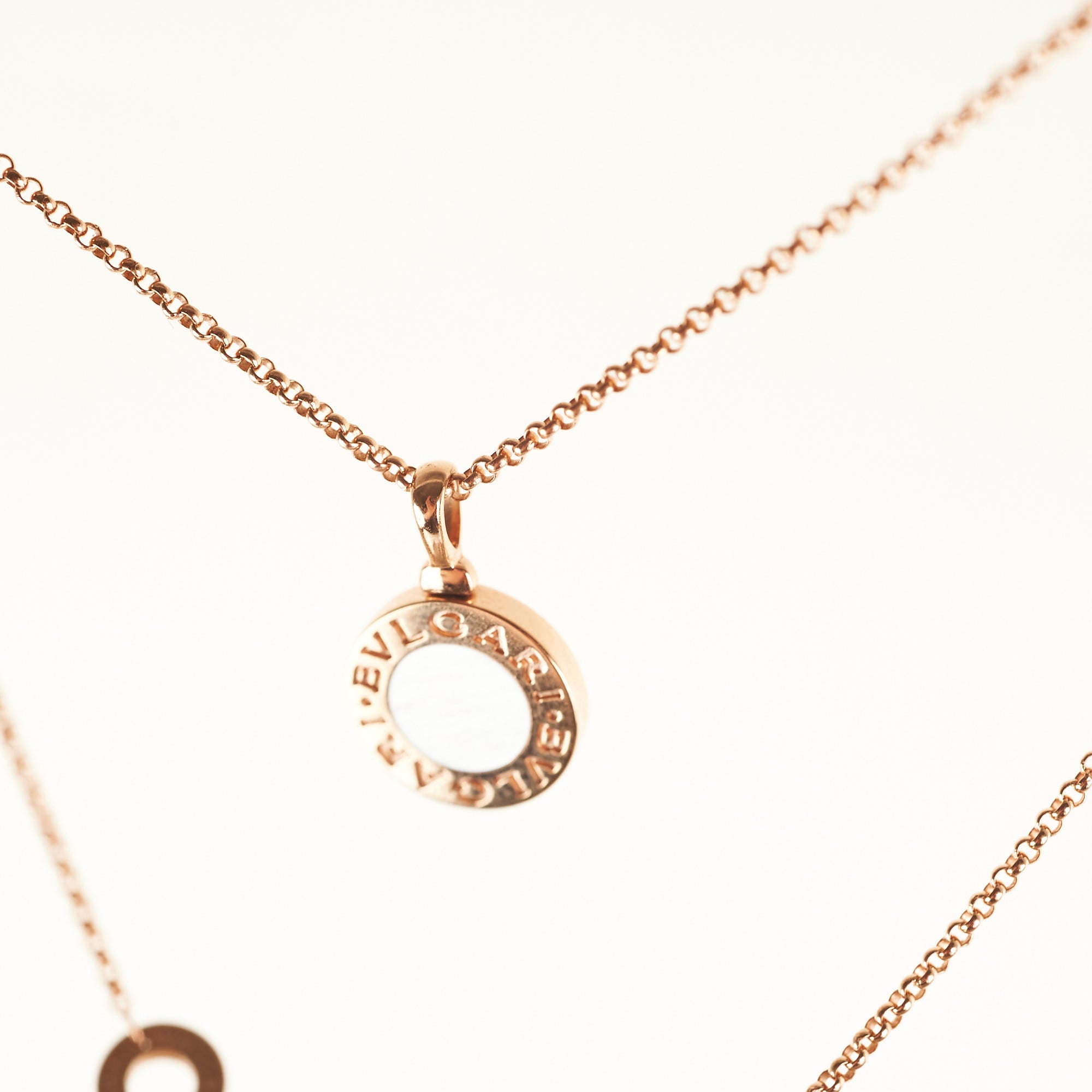 Bvlgari Mother of Pearl Rose Gold Necklace for Women - Elegant Jewelry Gift for Birthday, Anniversary & Special Occasions