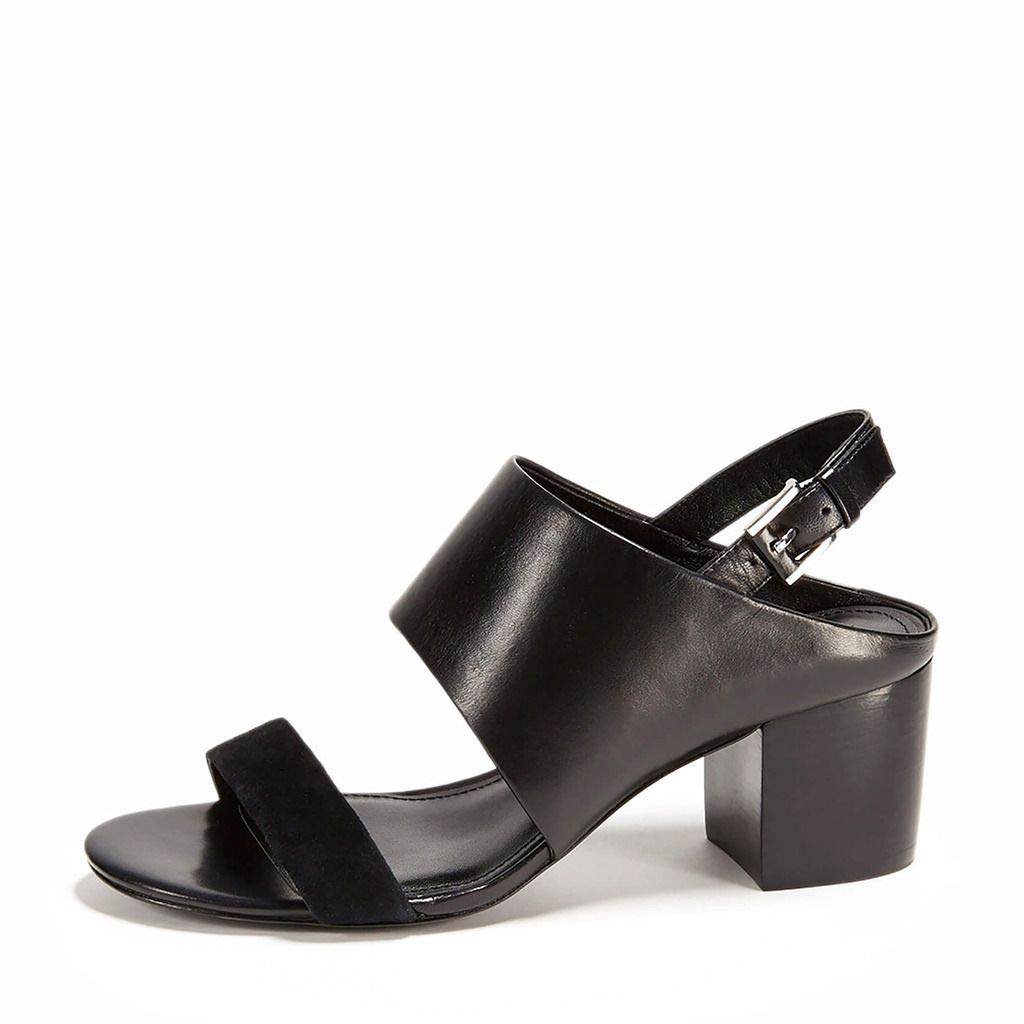 YDN Women's Stacked Block High Heel Slingback Sandals - Open Toe Ankle Strap Dress Shoes for Summer Parties, Weddings & Date Nights