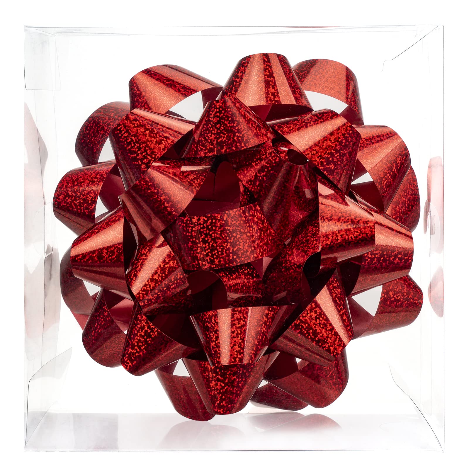 MAYPLUSS 9 Inch Red Gift Bow - Premium Decorative Ribbon for Birthday, Christmas, Holiday & Party Favors - Perfect for Gift Wrapping, Wedding Decorations & DIY Crafts
