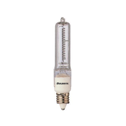 Single Ended Mini-Candelabra Clear Halogen Light Bulbs - 10 Pack | E11 Base, 25W, 120V | Perfect for Chandeliers, Night Lights & Decorative Lighting