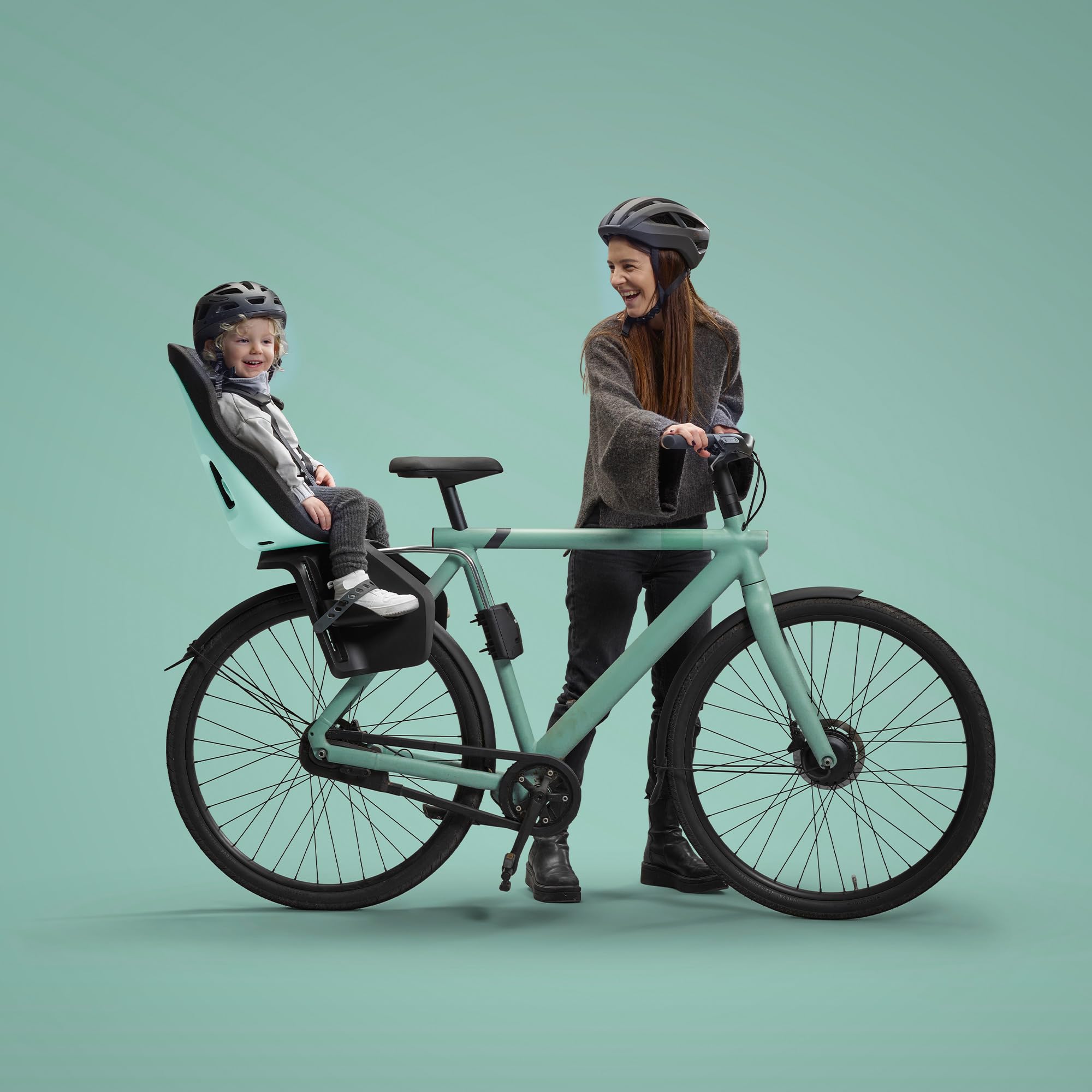 Thule Yepp Nexxt2 Frame Mount Child Bike Seat - Safe & Comfortable Kids Bicycle Carrier for Urban Commuting & Family Rides