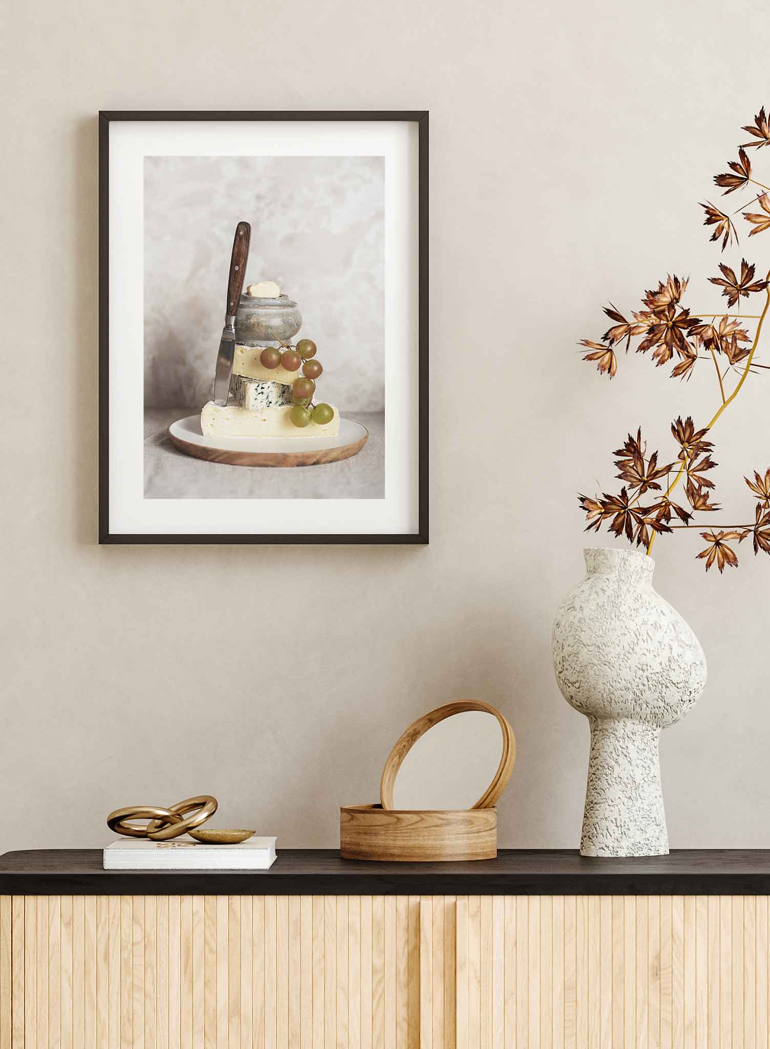 Say Cheese Poster - Fun & Cute Cheese-Themed Wall Art for Kitchen, Dining Room & Cafe Decor - Perfect for Cheese Lovers & Foodies