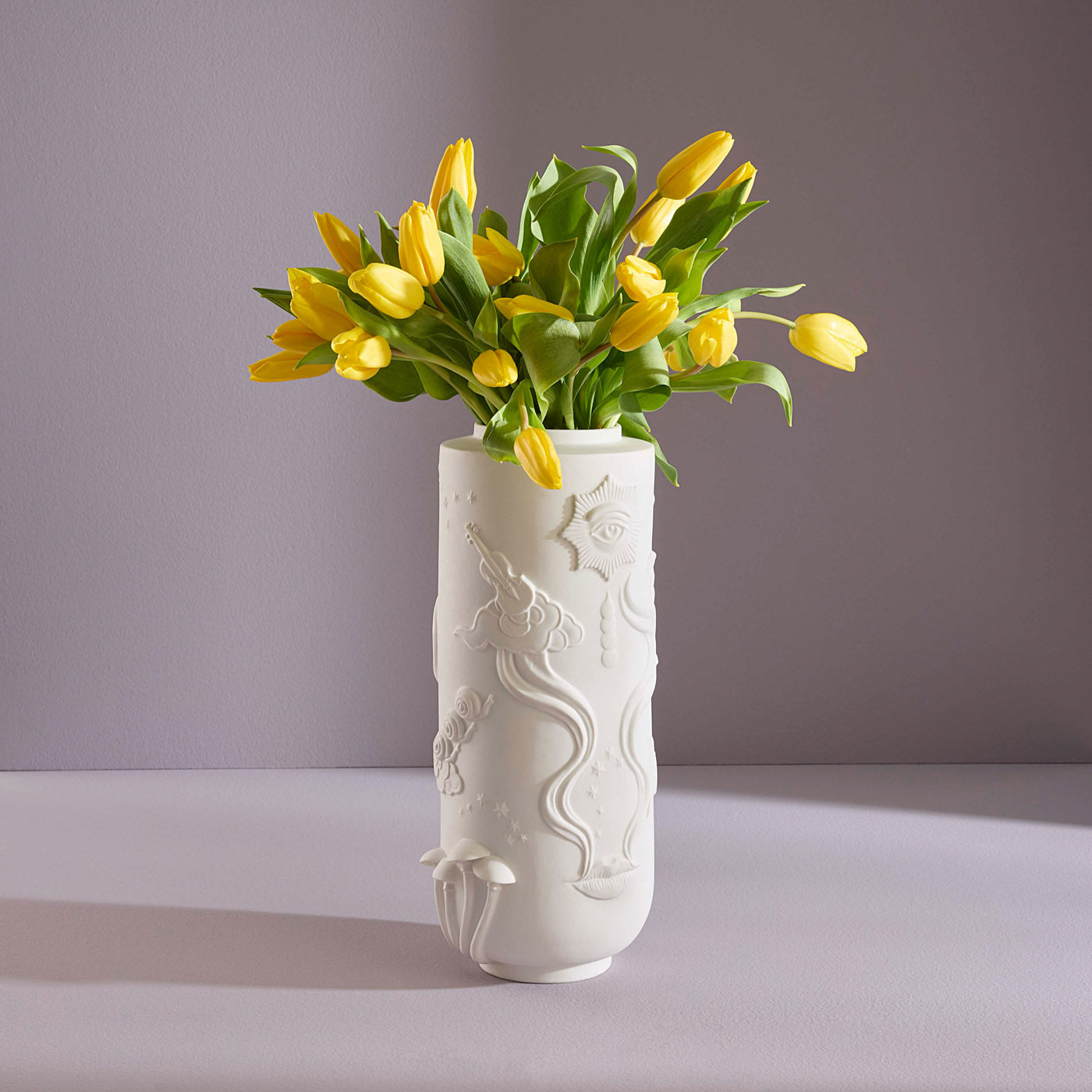 Elegant Muse Dreamscape Vase - Modern Ceramic Flower Vase for Home Decor, Wedding Centerpieces & Office Desk Decorations