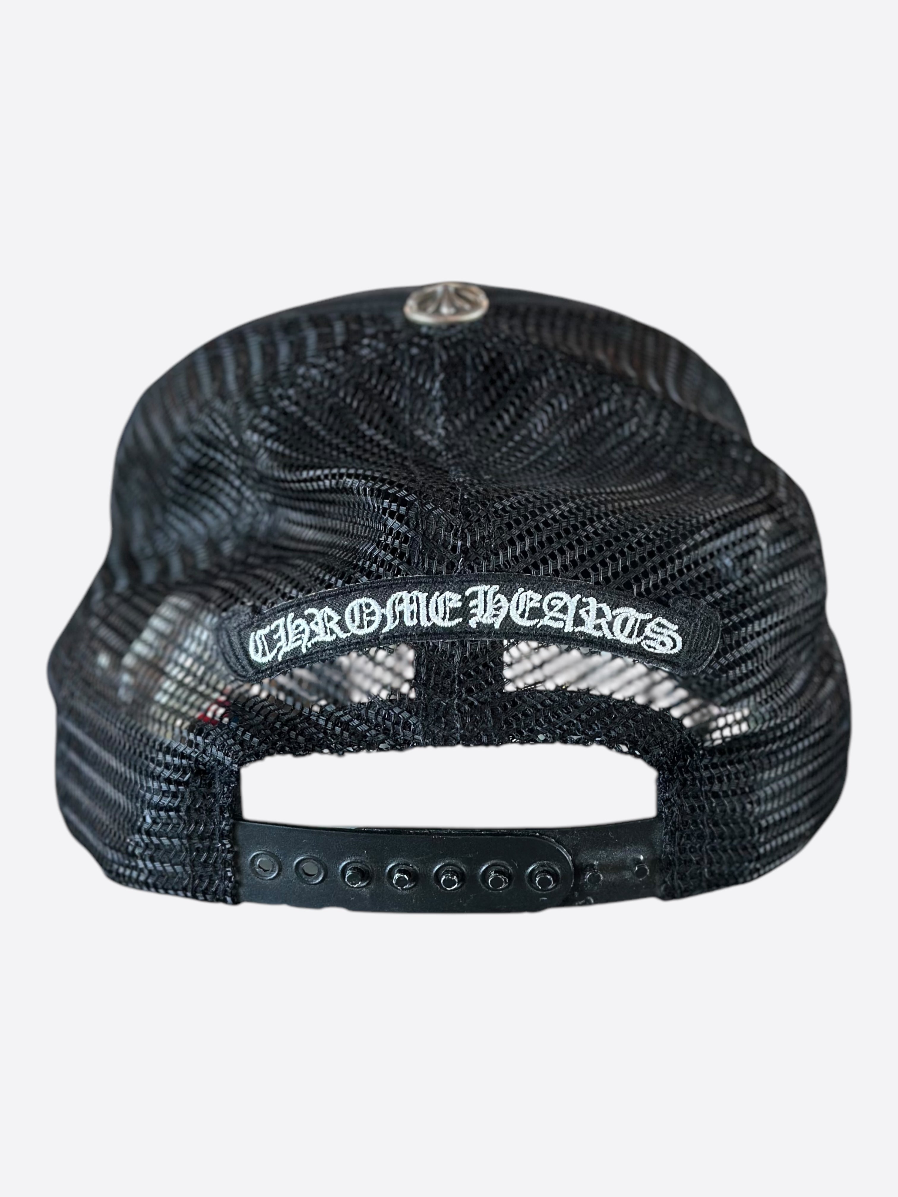 Chrome Hearts Matty Boy Black Cheetah Chomper Trucker Hat - Stylish Unisex Baseball Cap for Streetwear & Fashion Enthusiasts