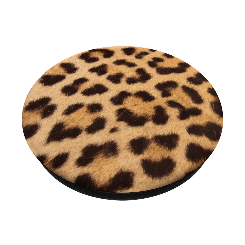 Leopard Print PopSockets PopGrip - Swappable Phone Grip with Strong Adhesive for iPhone, Samsung & Tablets | Perfect for Selfies, Video Calls & Secure Holding