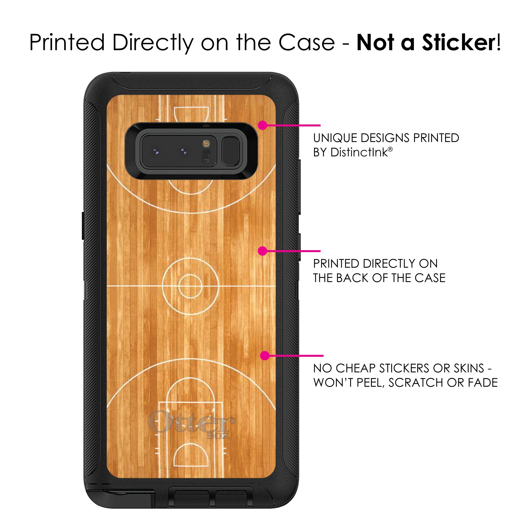 Custom Basketball Galaxy Note 8 Case - Durable Black Phone Cover for Sports Fans