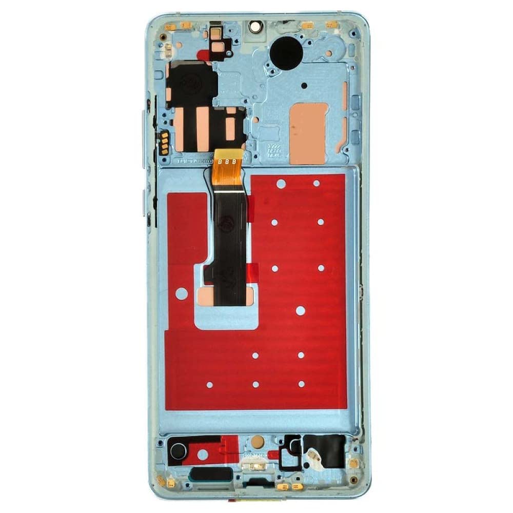 Original OLED Screen, Digitizer & Frame Assembly Replacement for Huawei P30 Pro (Blue) - Includes Separator Card | Perfect for DIY Phone Repair & Screen Replacement at Home