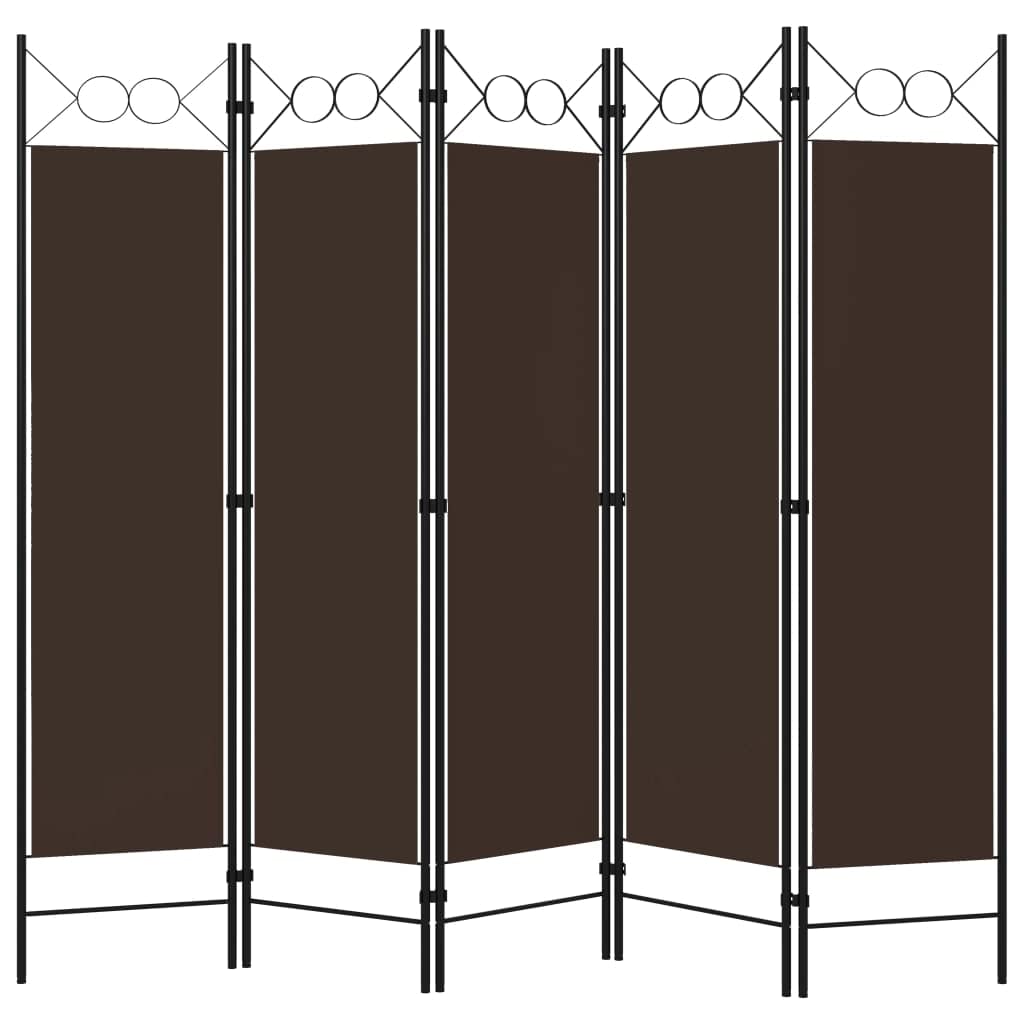 CHARMMA 5-Panel Room Divider Privacy Screen - 78.7