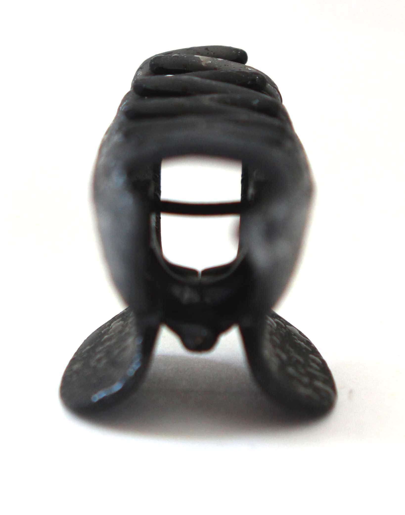 French Black Water Drop Hair Claw Clip - 3 Inch Large Jaw Tortoise Shell Hair Clamp for Women | Perfect for Updos, Ponytails & Half-Up Hairstyles