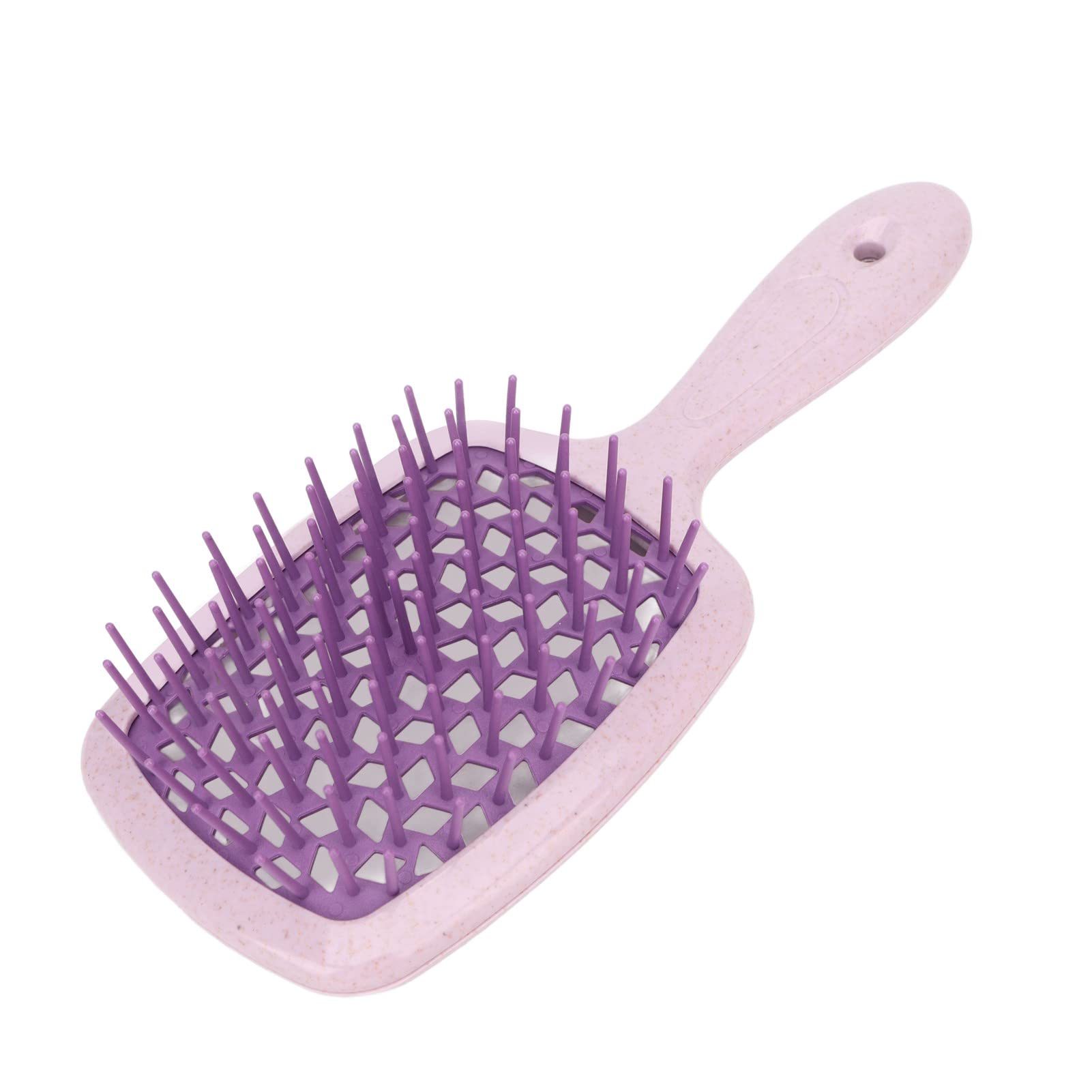 EXCLUZO Vent Paddle Hair Brush - Professional Detangling & Massage Brush with Mellow Teeth for Wet/Dry Hair, Ergonomic Design for Blow Drying & Styling (Dark Purple) - Perfect for Salon, Home & Travel Use