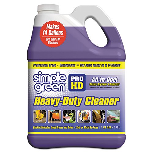 Pro HD Heavy-Duty Cleaner - Unscented 1 Gallon Bottle (4 Pack) - Industrial Strength Degreaser for Garage, Workshop & Commercial Use