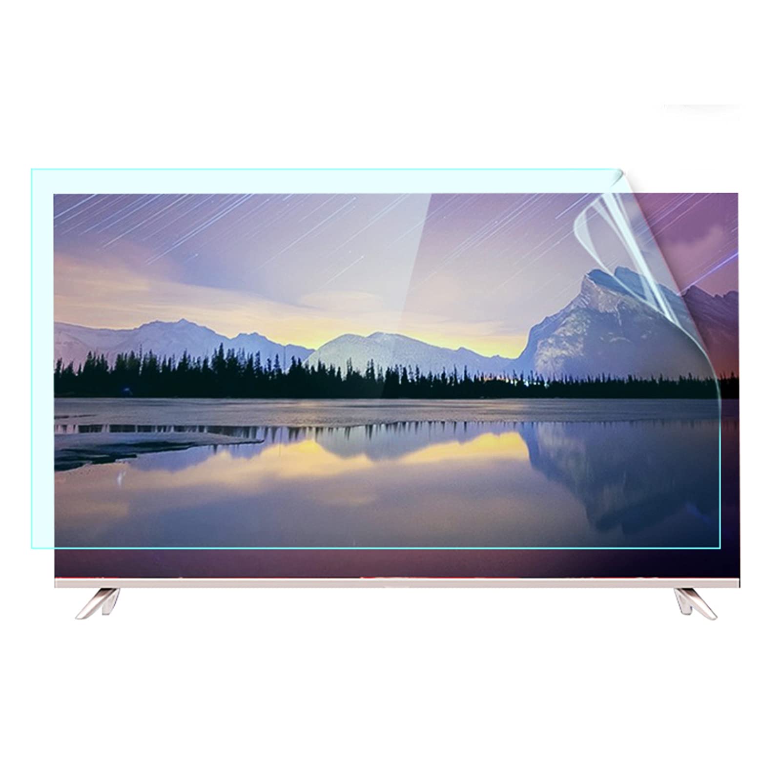 43 Inch Anti Radiation TV Screen Protector - Anti Blue Light, Anti-Glare, Anti-Scratch & Anti-UV Film for LCD/LED/OLED/QLED 4K HDTV - Reduce Eye Strain & Protect Your TV for Home Theater & Gaming Setup